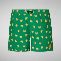 Costumi Da Bagno^Save The Duck Costume Bambino Getu Stampa Banana Su Sfondo Verde