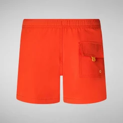 Costumi Da Bagno^Save The Duck Costume Da Bagno Bambino Adao Rosso Acceso