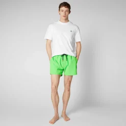 Costumi Da Bagno^Save The Duck Costume Da Bagno Uomo Demna Verde Fluo