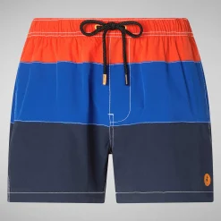 Costumi Da Bagno^Save The Duck Costume Da Bagno Uomo Toty Rosso Acceso, Blu Elettrico E Blu Navy