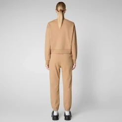 T-Shirt & Felpe^Save The Duck Felpa Donna Ligia In Beige Biscotto