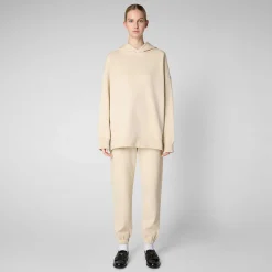T-Shirt & Felpe^Save The Duck Felpa Donna Ode In Beige Crema