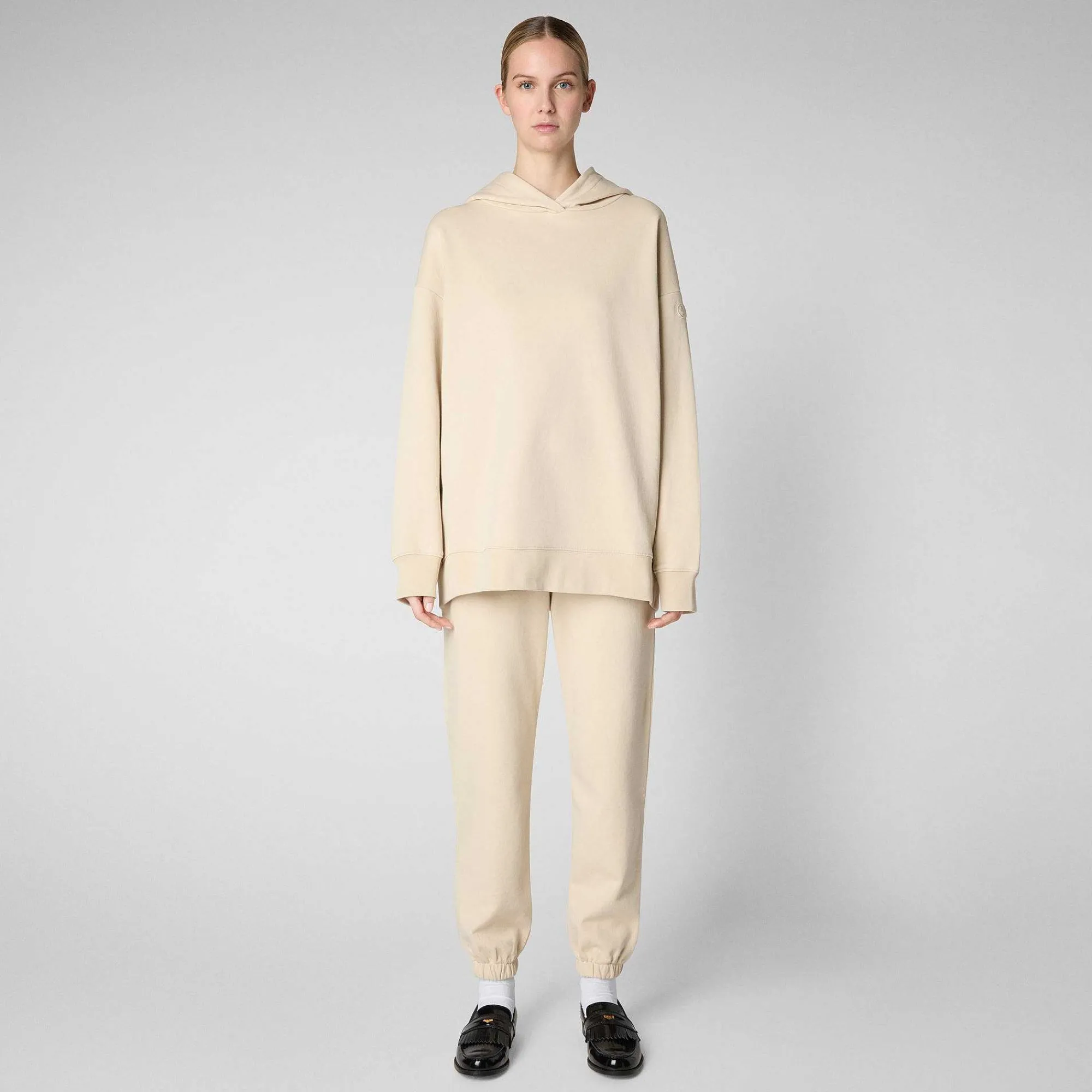 T-Shirt & Felpe^Save The Duck Felpa Donna Ode In Beige Crema