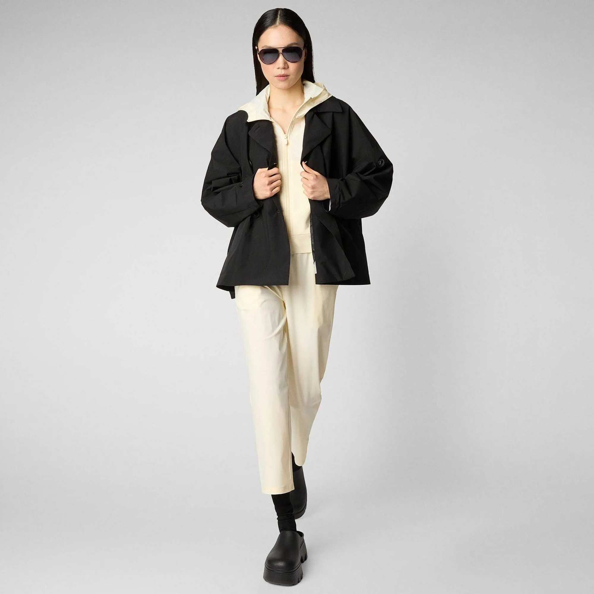 T-Shirt & Felpe^Save The Duck Felpa Donna Pear Bianco Vaniglia
