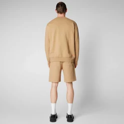 Magliette & Felpe^Save The Duck Felpa Uomo Silas In Beige Biscotto