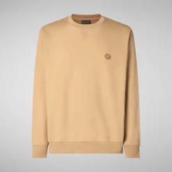 Magliette & Felpe^Save The Duck Felpa Uomo Silas In Beige Biscotto