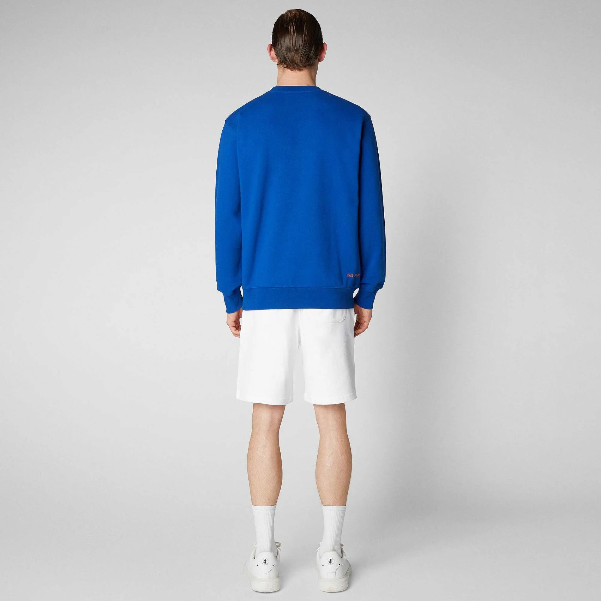 Magliette & Felpe^Save The Duck Felpa Uomo Silas In Blu Elettrico