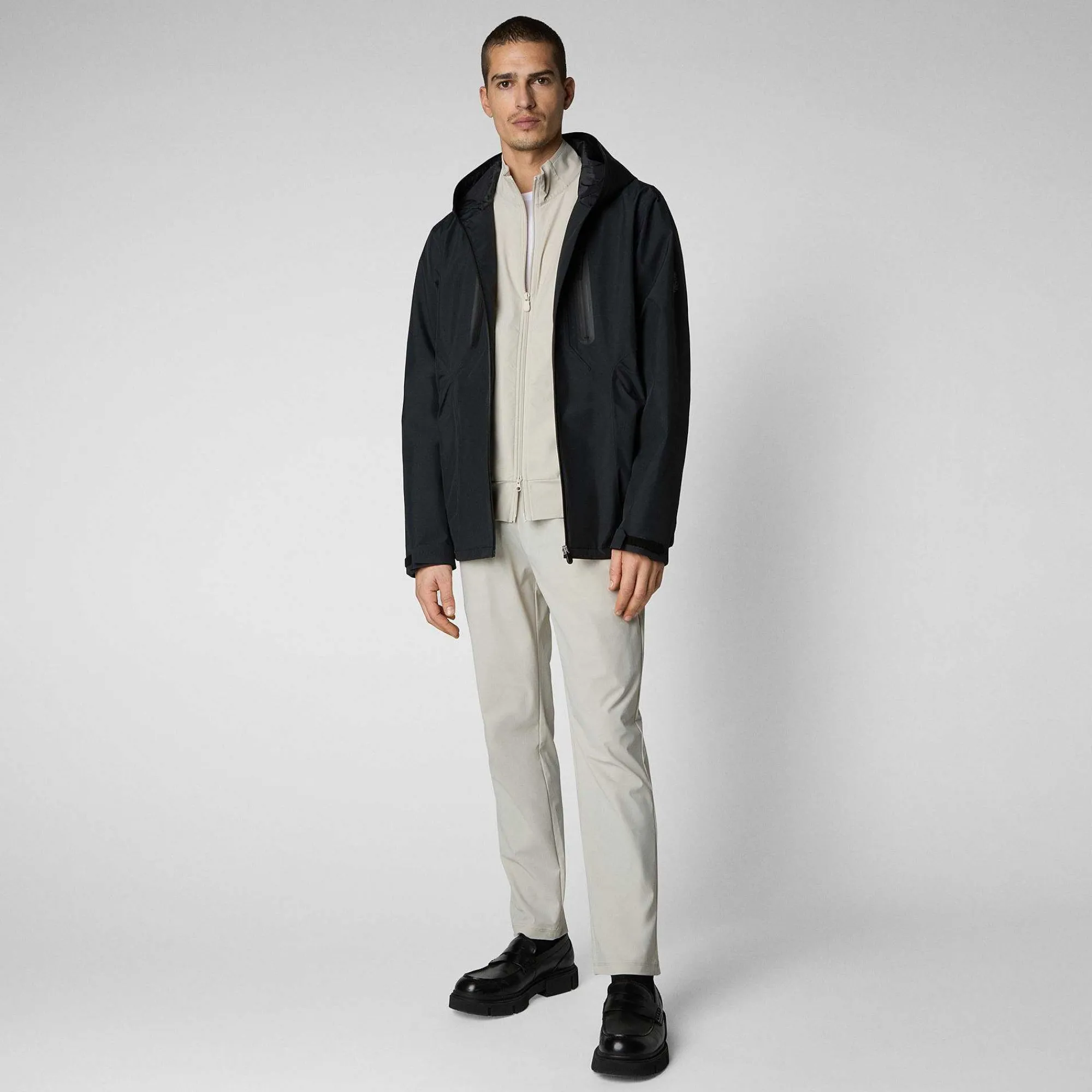 Magliette & Felpe^Save The Duck Felpa Uomo Tulio Grigio Nebbia