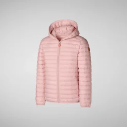 Piumini Animal-Free^Save The Duck Giacca Bambina Ana Rosa Antico