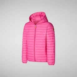 Piumini Animal-Free^Save The Duck Giacca Bambina Ana Rosa Azalea