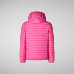 Piumini Animal-Free^Save The Duck Giacca Bambina Ana Rosa Azalea