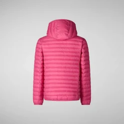Piumini Animal-Free^Save The Duck Giacca Bambina Ana Rosa Scuro
