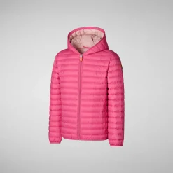 Piumini Animal-Free^Save The Duck Giacca Bambina Ana Rosa Scuro