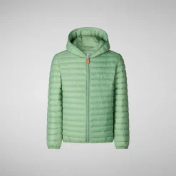 Piumini Animal-Free^Save The Duck Giacca Bambina Ana Verde Menta