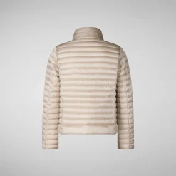 Piumini Animal-Free^Save The Duck Giacca Bambina Aya Beige Sabbia