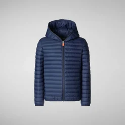 Piumini Animal-Free^Save The Duck Giacca Bambino Huey Blu Navy