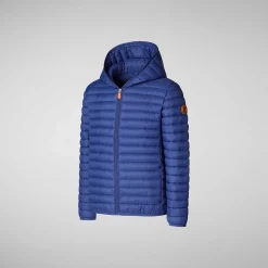 Piumini Animal-Free^Save The Duck Giacca Bambino Huey Eclipse Blu