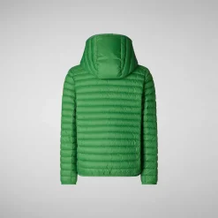 Piumini Animal-Free^Save The Duck Giacca Bambino Huey Verde Foresta