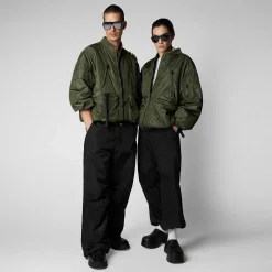 Giacche^Save The Duck Giacca Bomber Unisex Ciara Verde Oliva