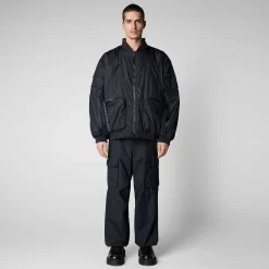 Giacche^Save The Duck Giacca Bomber Unisex Usher Blu Notte