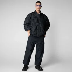 Giacche^Save The Duck Giacca Bomber Unisex Usher Blu Notte