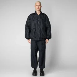 Giacche^Save The Duck Giacca Bomber Unisex Usher Blu Notte