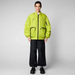 Giacche^Save The Duck Giacca Bomber Unisex Usher In Verde Lime