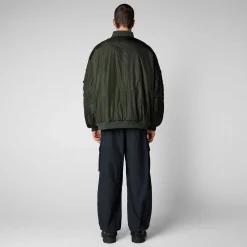 Giacche^Save The Duck Giacca Bomber Unisex Usher In Verde Bosco