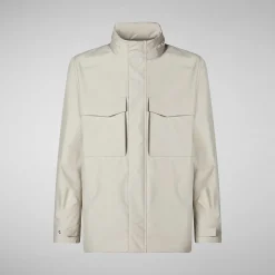 Giacche^Save The Duck Giacca Uomo Irving Beige Crema