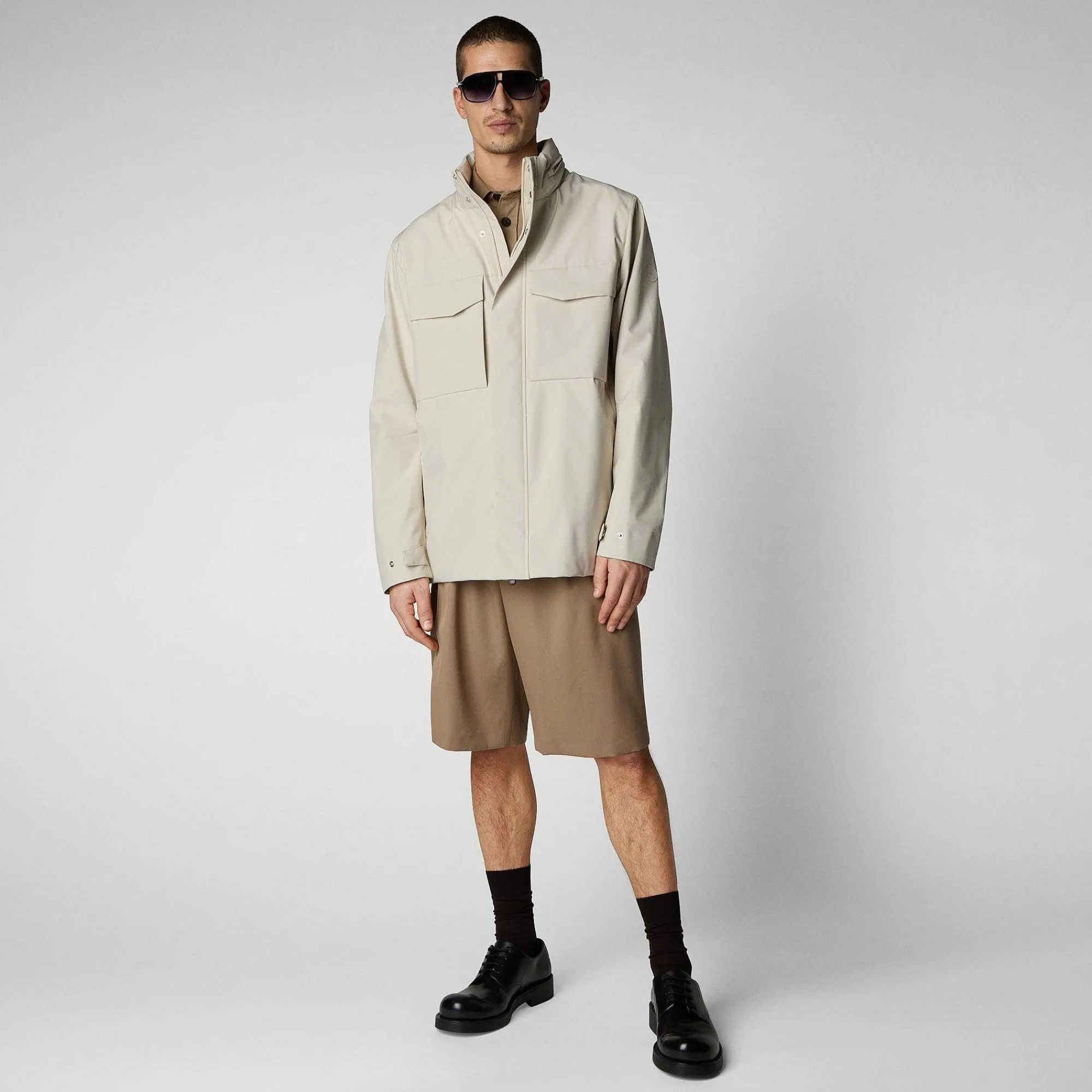 Giacche^Save The Duck Giacca Uomo Irving Beige Crema