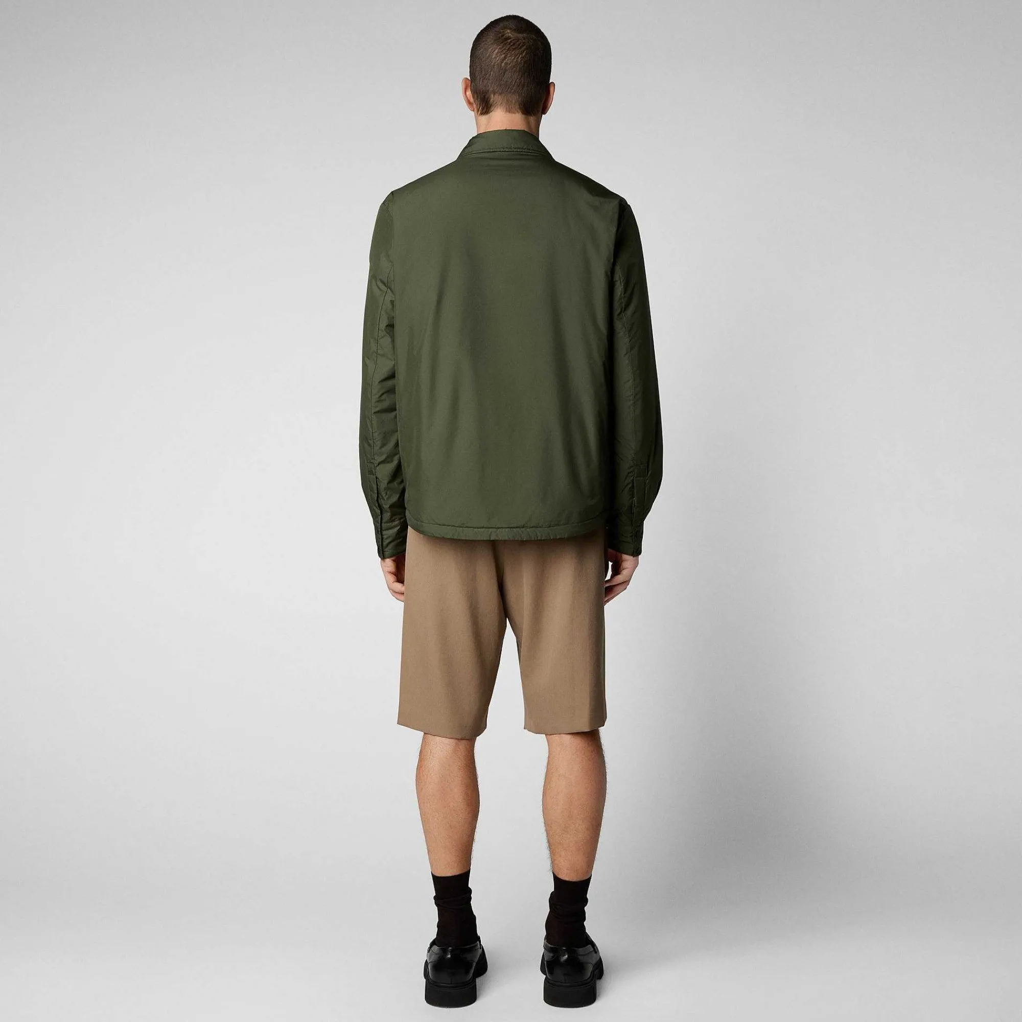 Giacche^Save The Duck Giacca Uomo Jani Verde Oliva