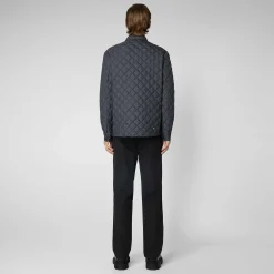 Piumini Animal-Free^Save The Duck Giacca Uomo Ozzie Grigio Tempesta