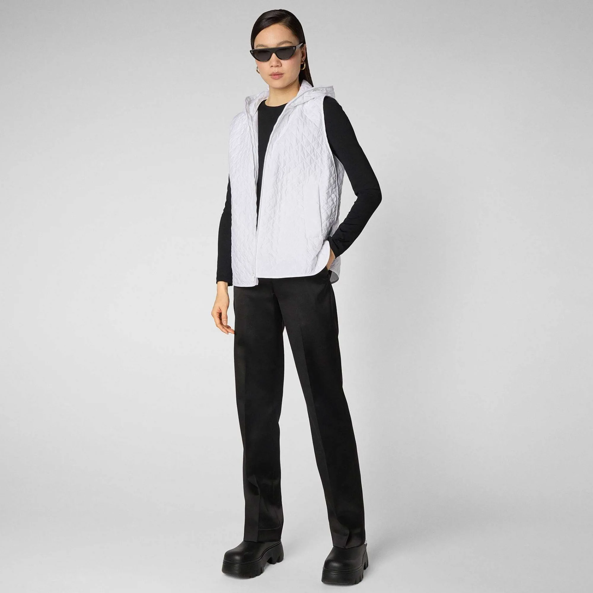 Gilets^Save The Duck Gilet Donna Femi Bianco