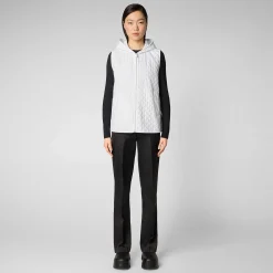 Gilets^Save The Duck Gilet Donna Femi Bianco