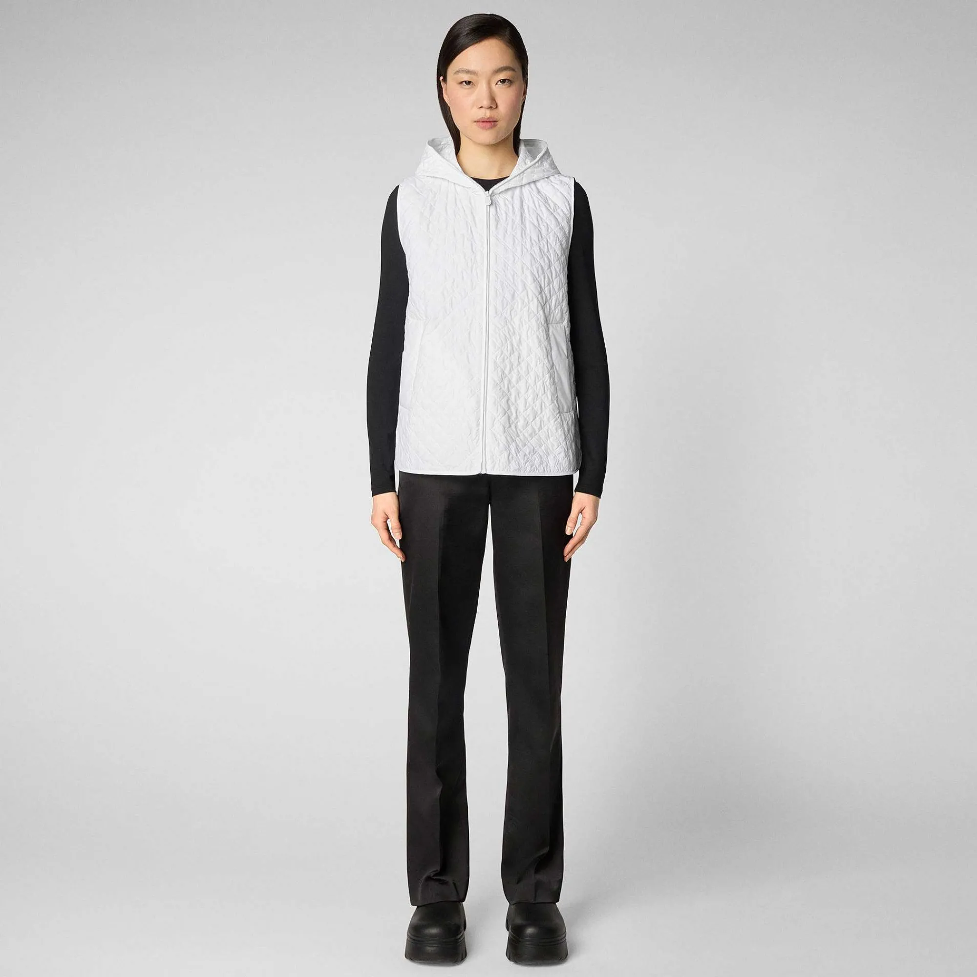 Gilets^Save The Duck Gilet Donna Femi Bianco