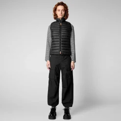 Gilets^Save The Duck Gilet Imbottito Donna Charlotte Nero