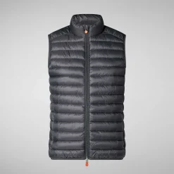 Gilets^Save The Duck Gilet Imbottito Donna Charlotte Grigio Tempesta
