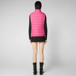 Gilets^Save The Duck Gilet Imbottito Donna Charlotte Rosa Scuro