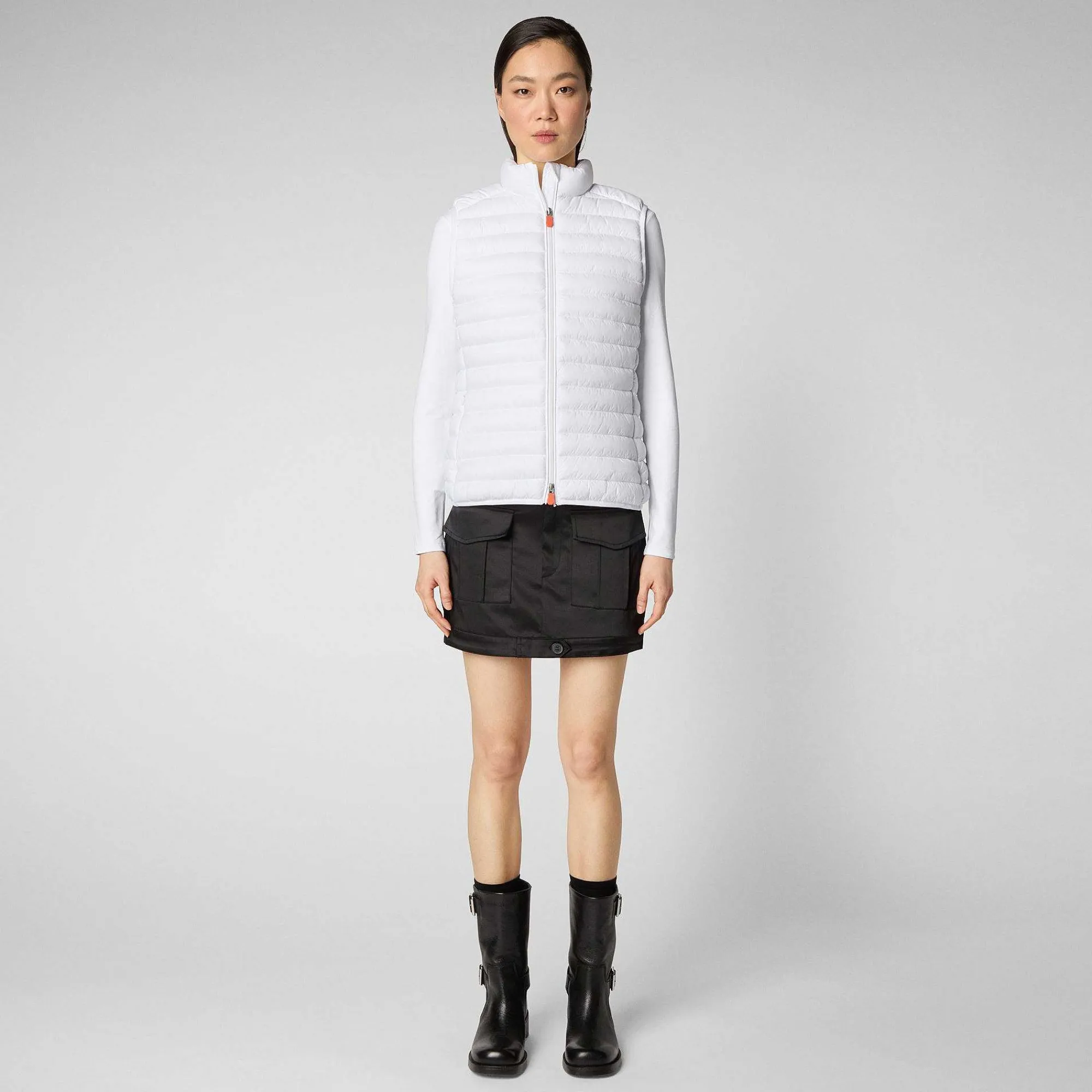 Gilets^Save The Duck Gilet Imbottito Donna Charlotte Bianco
