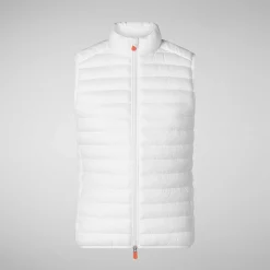 Gilets^Save The Duck Gilet Imbottito Donna Charlotte Bianco