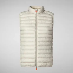 Gilets^Save The Duck Gilet Imbottito Donna Charlotte Beige Chiaro
