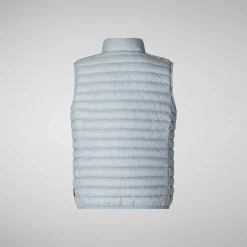 Gilets^Save The Duck Gilet Imbottito Unisex Bambino Dolin Grigio Ardesia Chiaro