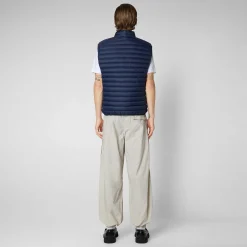 Gilets^Save The Duck Gilet Imbottito Uomo Adam Blu Navy