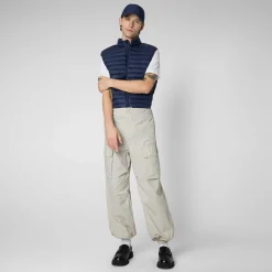 Gilets^Save The Duck Gilet Imbottito Uomo Adam Blu Navy