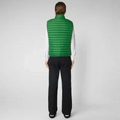 Gilets^Save The Duck Gilet Imbottito Uomo Adam Verde Foresta