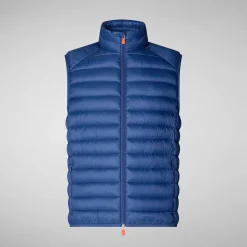 Gilets^Save The Duck Gilet Imbottito Uomo Adam Eclipse Blu