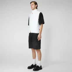 Gilets^Save The Duck Gilet Imbottito Uomo Adam Bianco