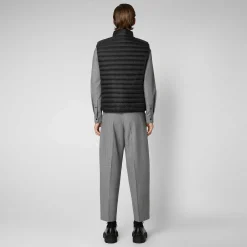 Gilets^Save The Duck Gilet Imbottito Uomo Adam Nero