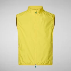 Gilets^Save The Duck Gilet Imbottito Uomo Mars Giallo Sole