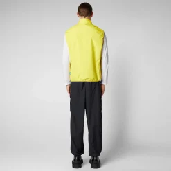 Gilets^Save The Duck Gilet Imbottito Uomo Mars Giallo Sole